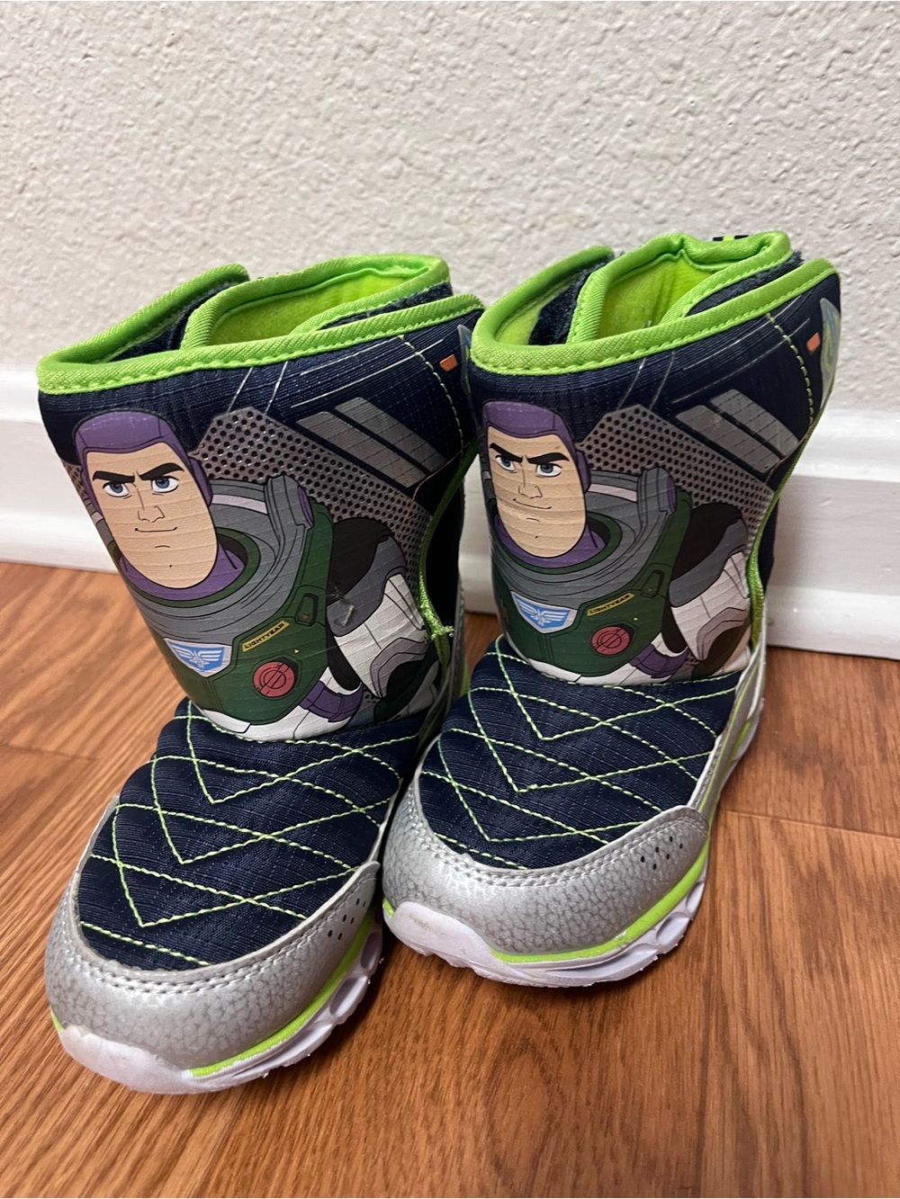 Buzz Lightyear Kids Snow Boots in Navy and Green